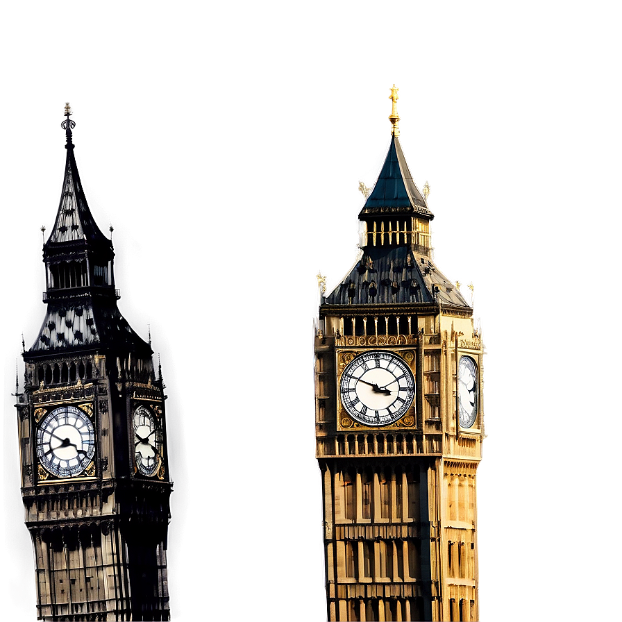 Download Vintage Big Ben Drawing Png 85 | Wallpapers.com