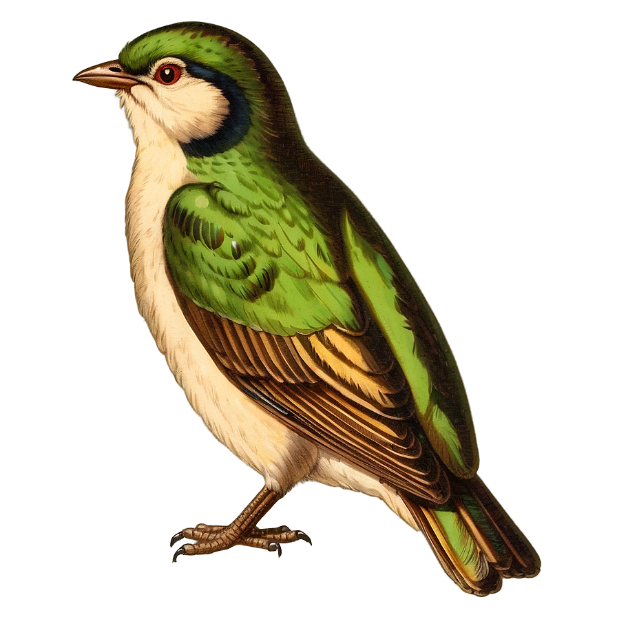 Vintage Bird Drawing Png 5 PNG