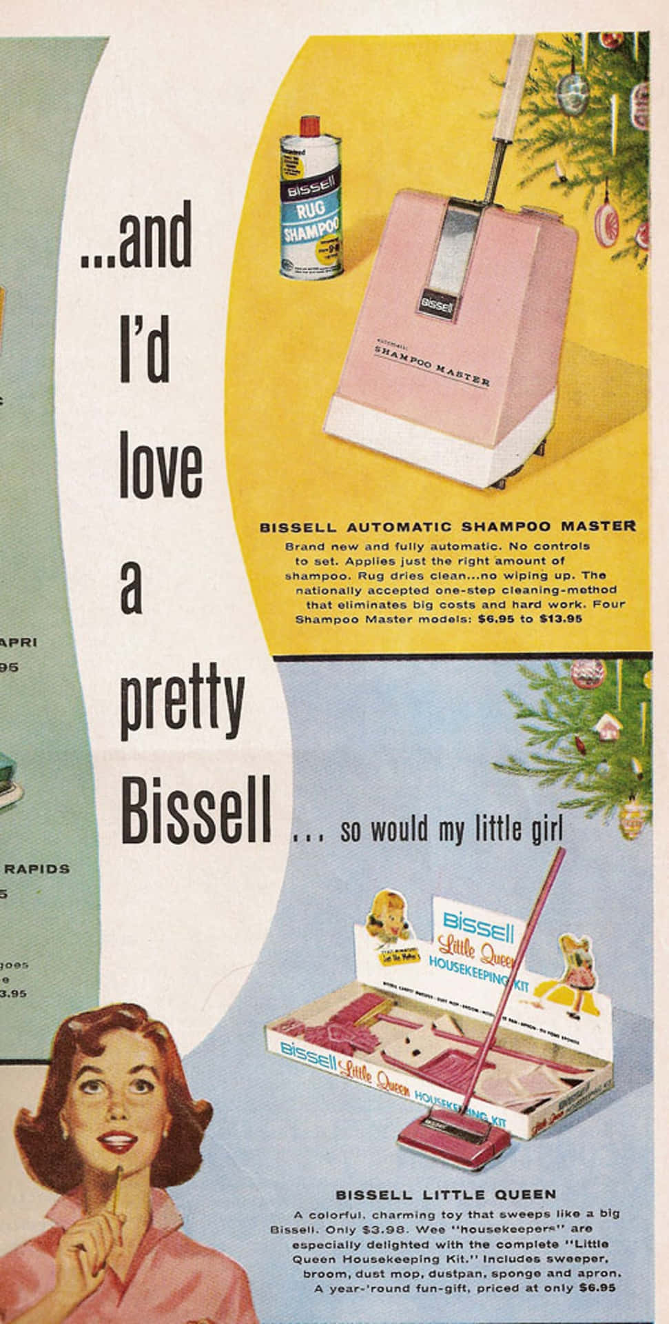 Vintage Bissell Shampoo Master Ad Wallpaper