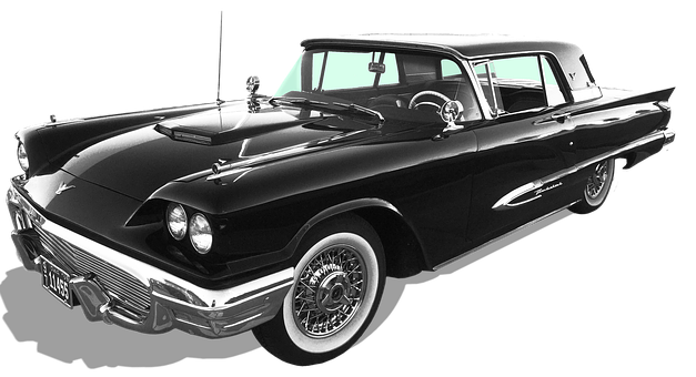 Vintage Black Classic Car PNG