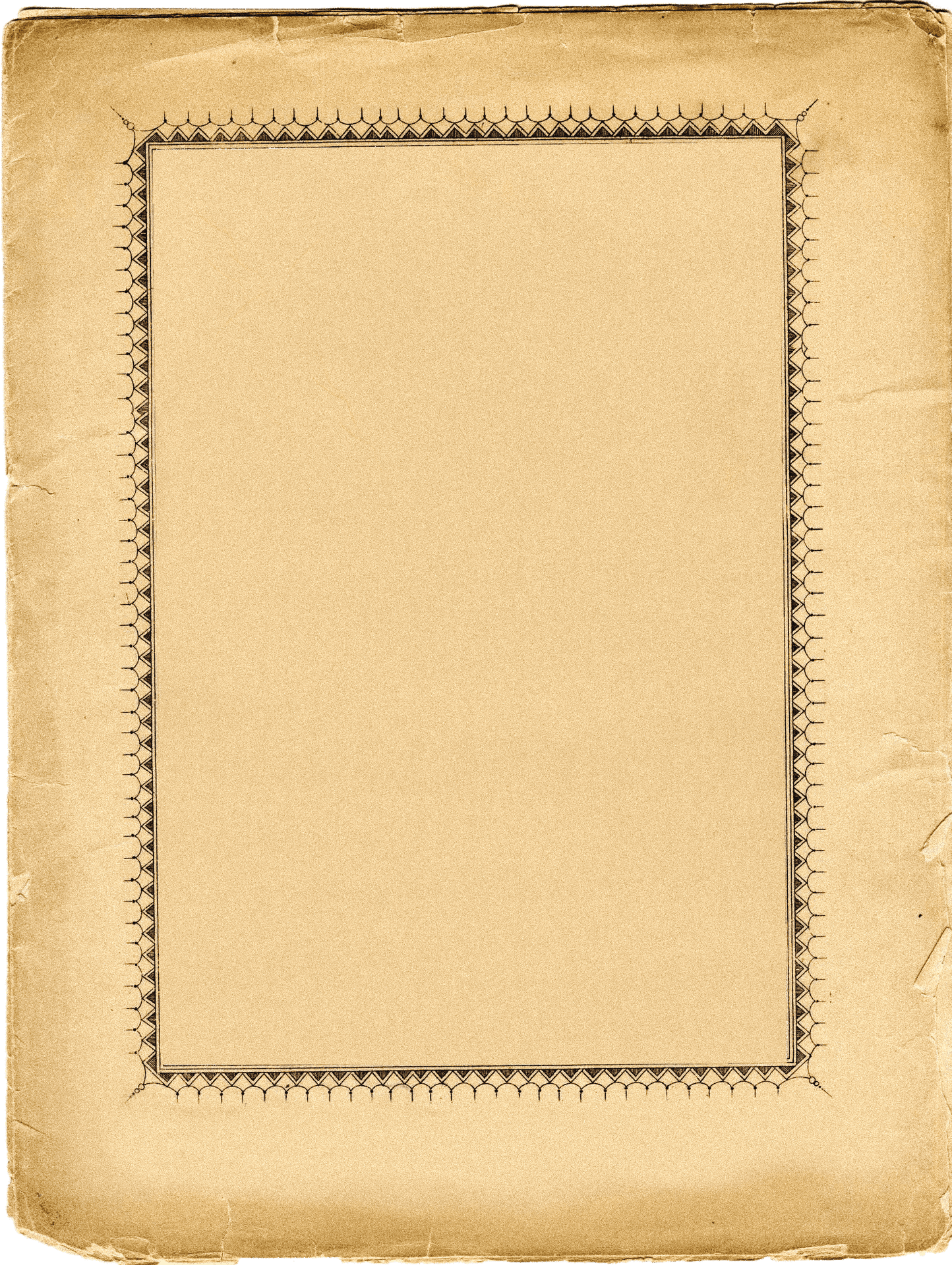 Vintage Blank Note Paper Texture PNG