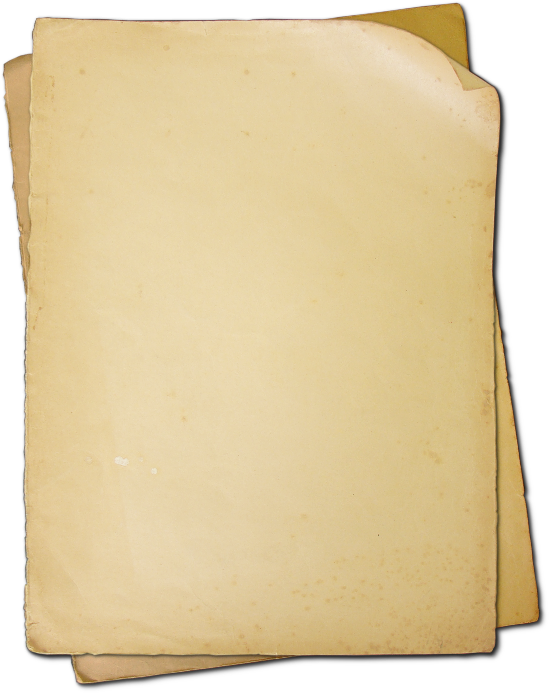 Vintage Blank Paper Texture PNG