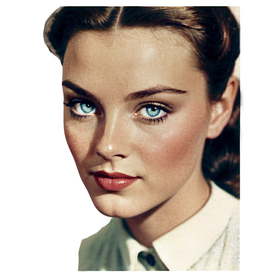 Vintage Blue Eyes Illustration Png Tmg PNG