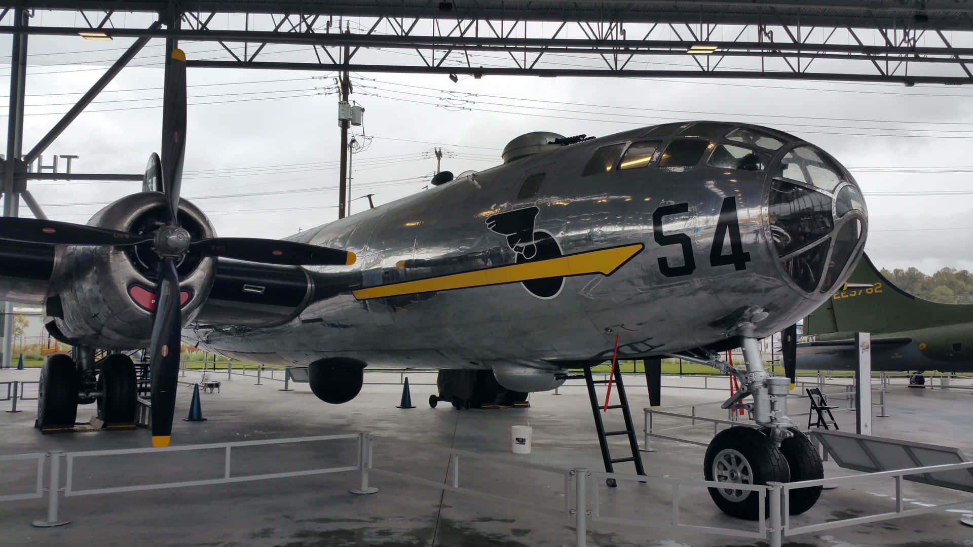 Vintage_ Bomber_ Display_at_ Museum_of_ Flight Wallpaper