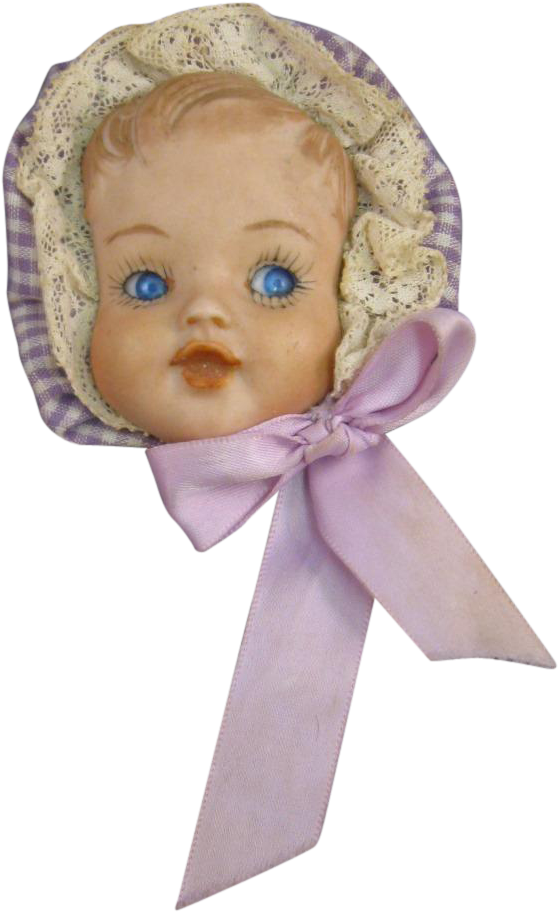 Download Vintage Bonnet Doll Head | Wallpapers.com