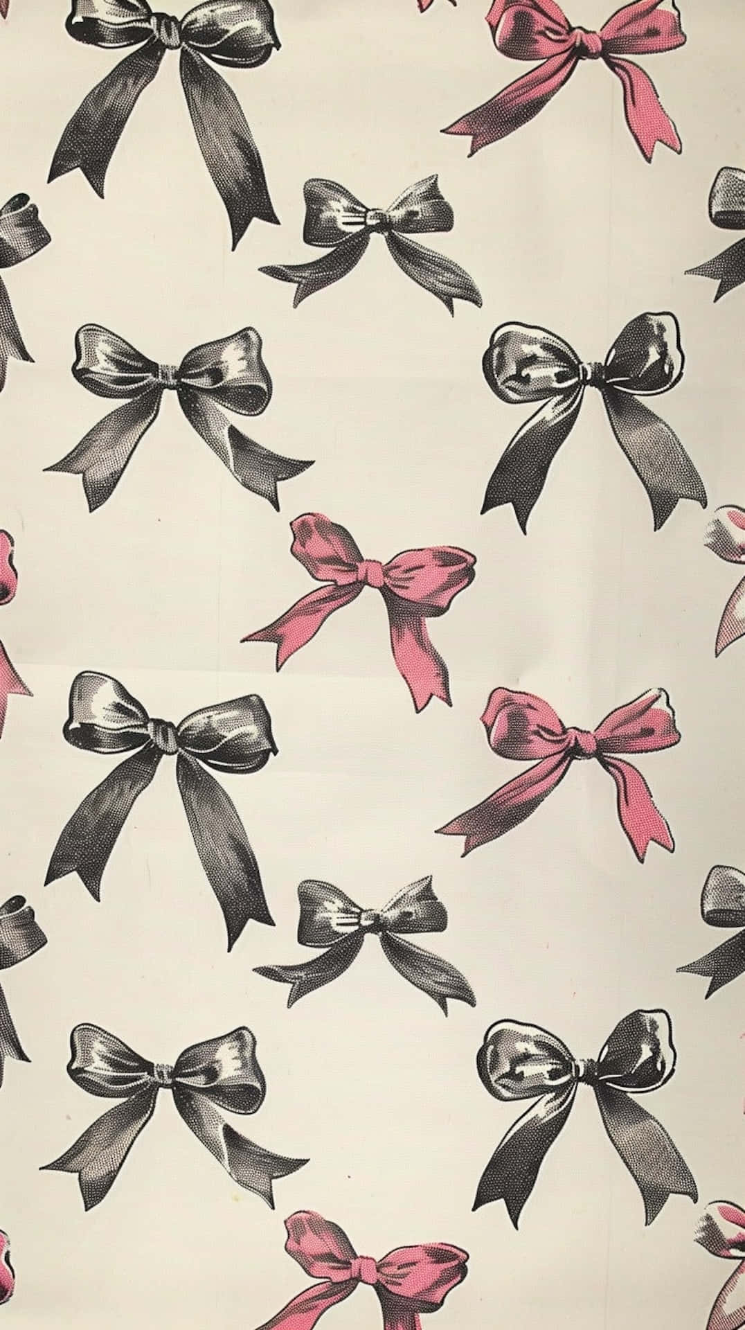 Vintage Bow Pattern Wallpaper Wallpaper