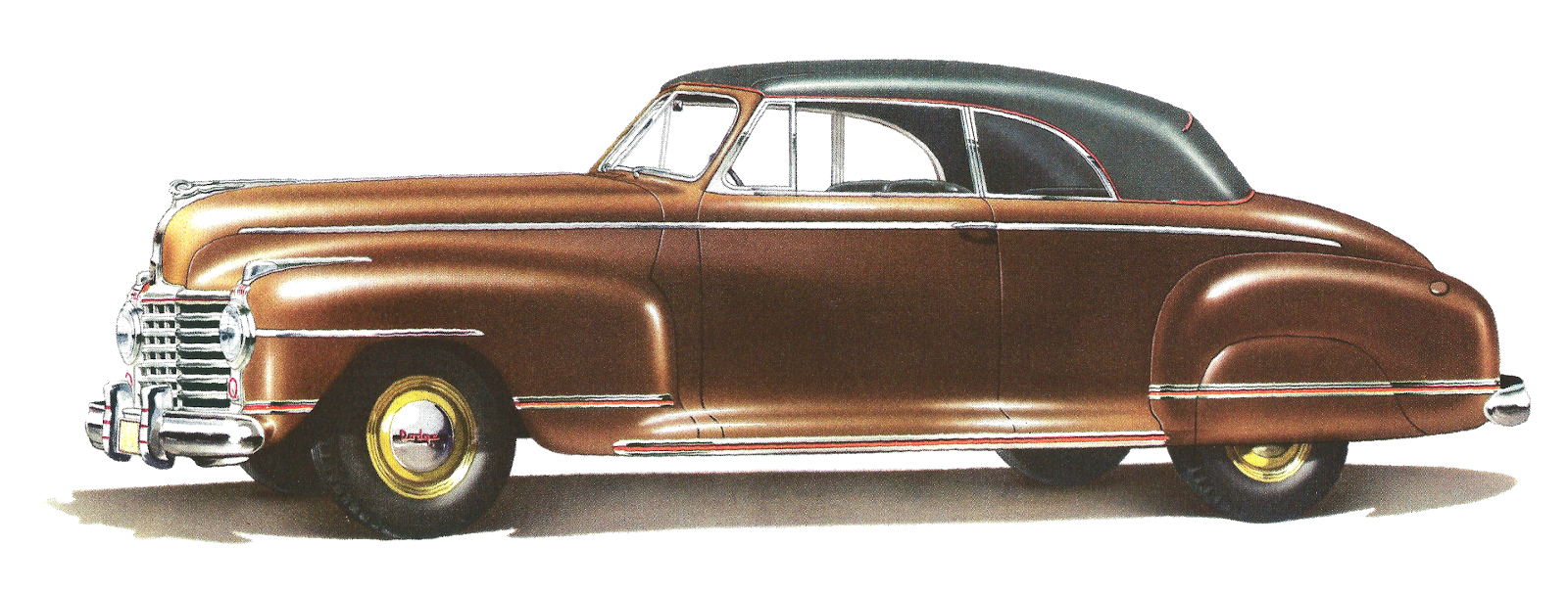Vintage Brown Car Classic Design PNG