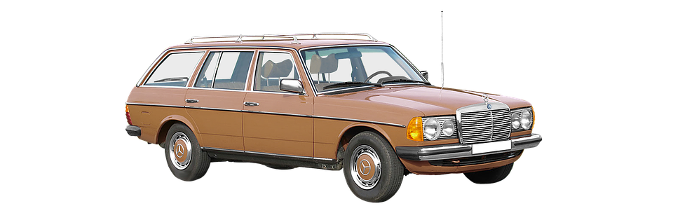 Vintage Brown Station Wagon PNG