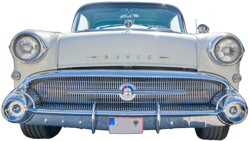 Vintage Buick Front View PNG