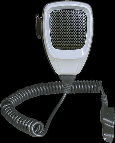 Vintage C B Radio Microphone PNG
