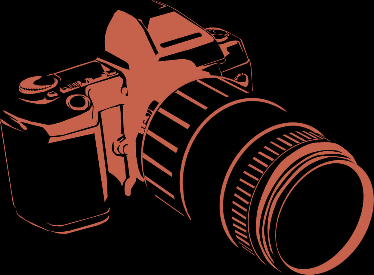 Vintage Camera Silhouette Logo PNG
