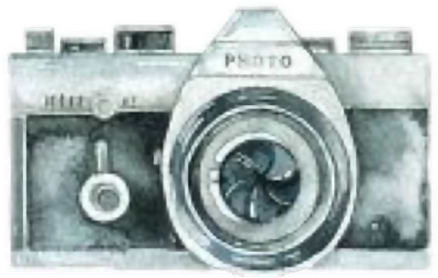 Vintage Camera Sketch Logo PNG