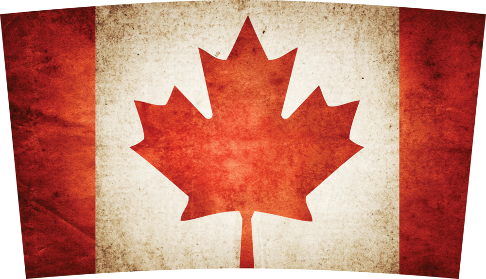Vintage Canadian Flag PNG