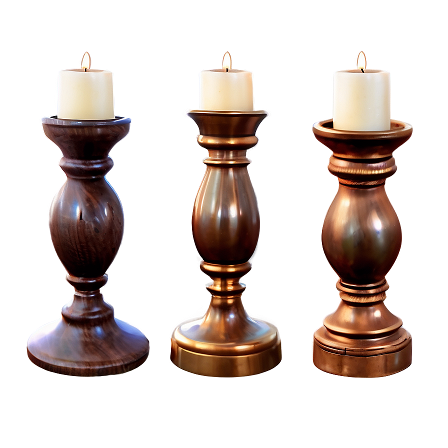 Download Vintage Candle Holder Png Kce31 