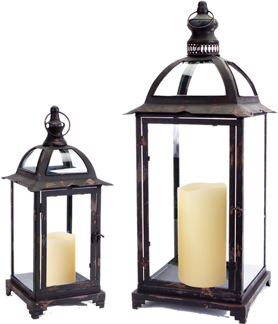 Vintage Candle Lanterns PNG