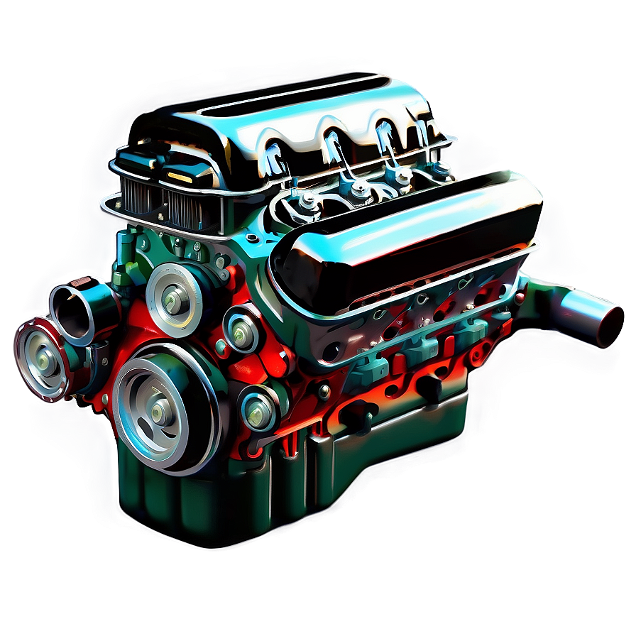 Vintage Car Engine Structure Png Jve20 PNG