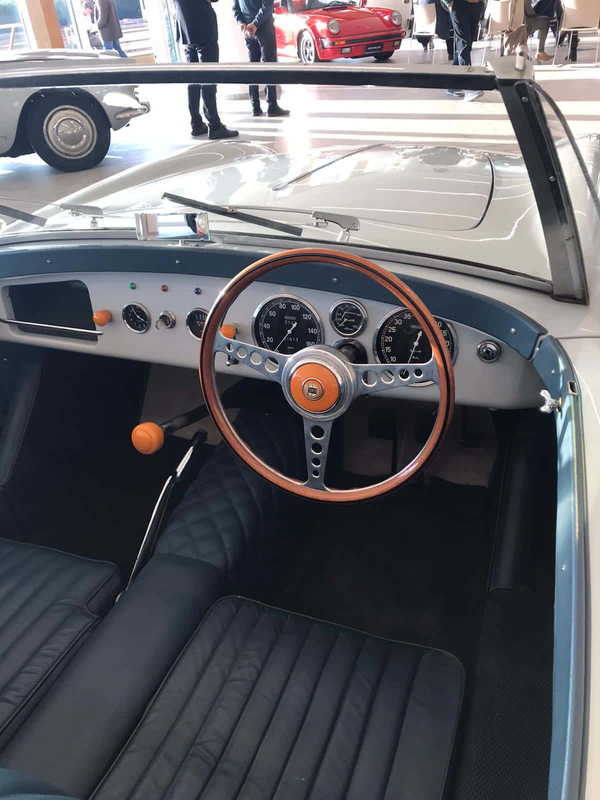 Vintage Auto Interieur Klassiek Ontwerp Achtergrond