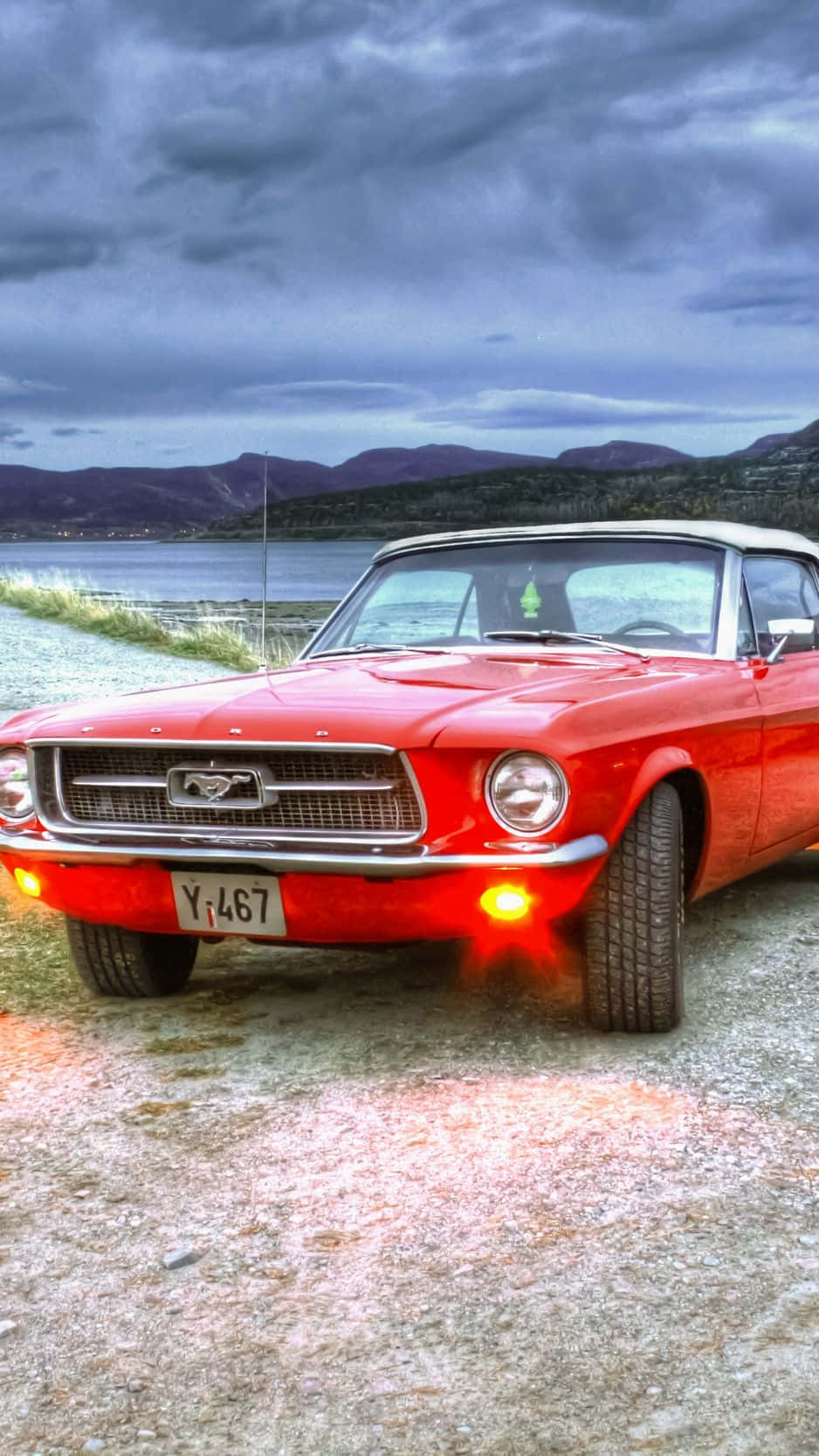 Fondode Pantalla Para Iphone De Un Automóvil Mustang Vintage. Fondo de pantalla