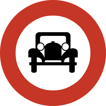 Vintage Car Sign Icon PNG