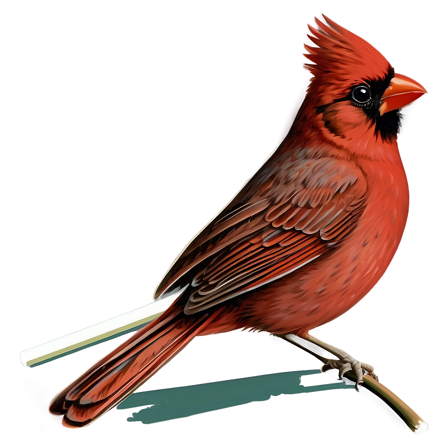 Vintage Cardinal Illustration Png 14 PNG