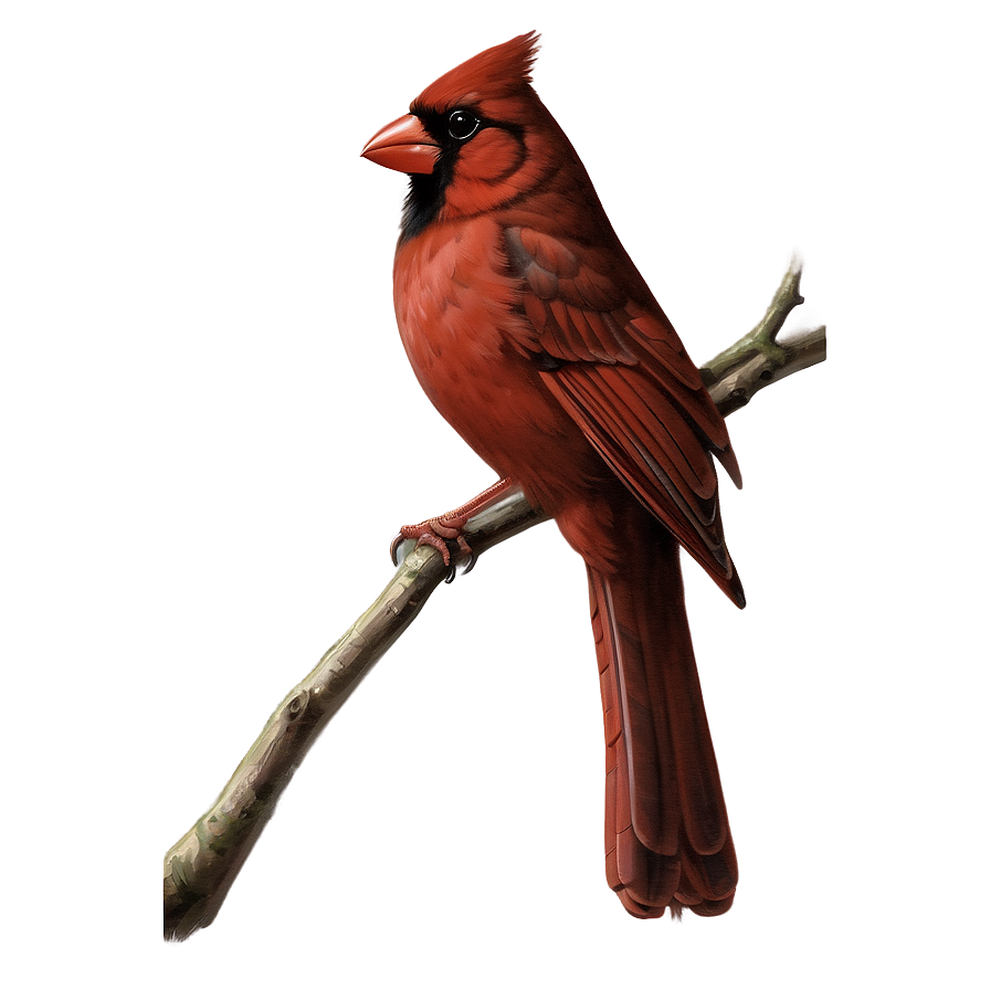 Vintage Cardinal Illustration Png Qfh PNG