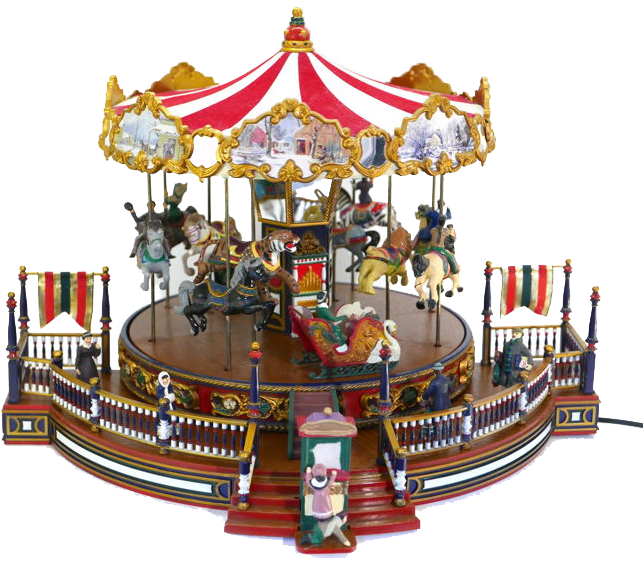 Vintage Carousel Ride PNG