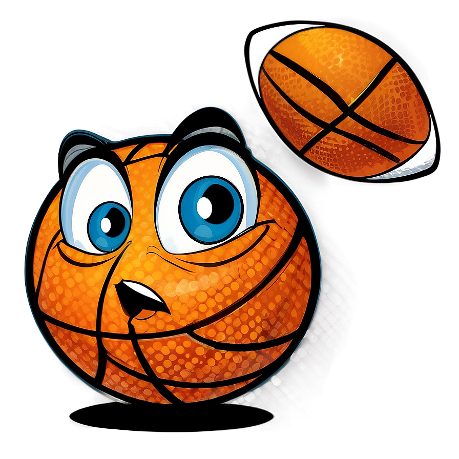 Vintage Cartoon Basketball Png 46 PNG