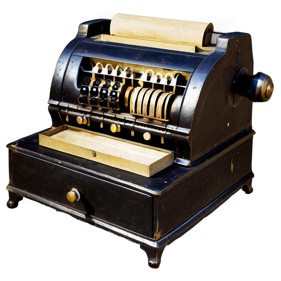 Vintage Cash Register Png Kxs58 PNG