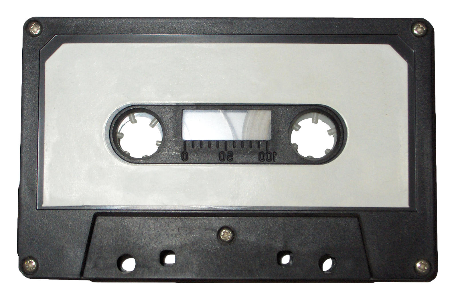 Vintage Cassette Tape Closeup PNG