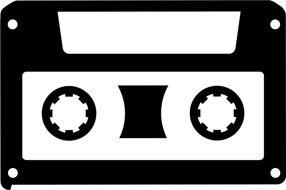 Vintage Cassette Tape Graphic PNG