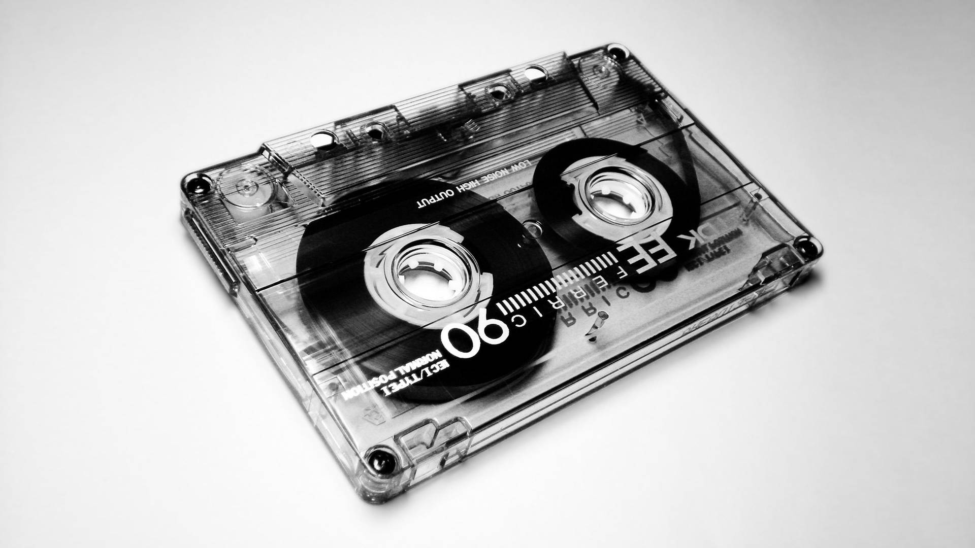 Vintage Cassette Tape Monochrome SVG