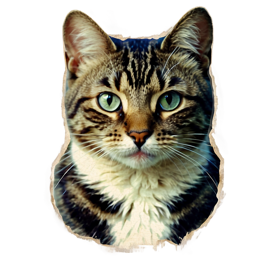 Vintage Cat Poster Png C PNG