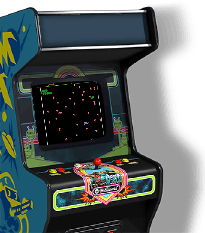 Vintage Centipede Arcade Machine PNG