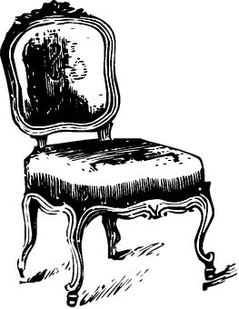 Vintage Chair Silhouette PNG