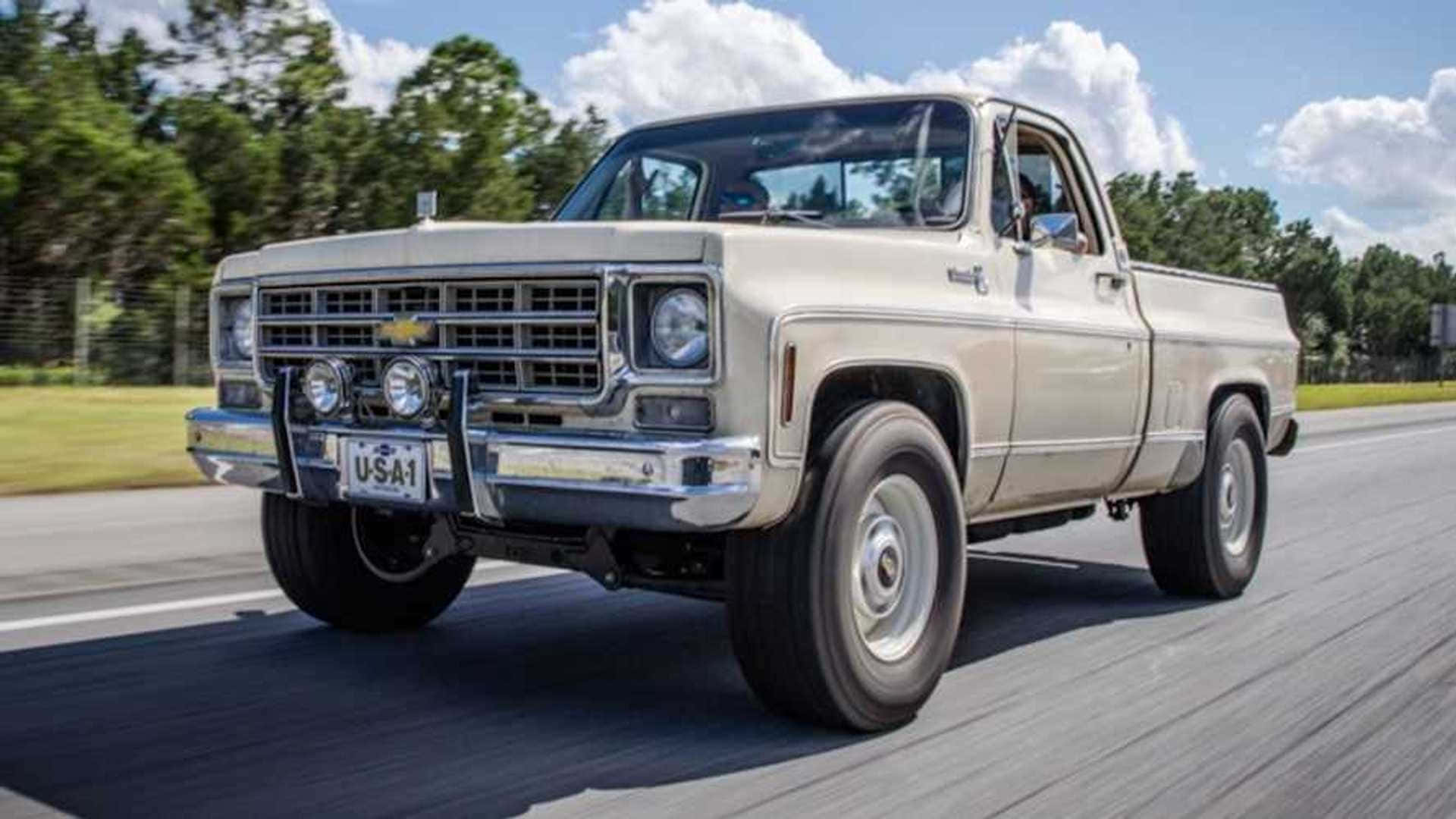 Vintage Chevrolet Square Body Truckon Road.jpg Wallpaper