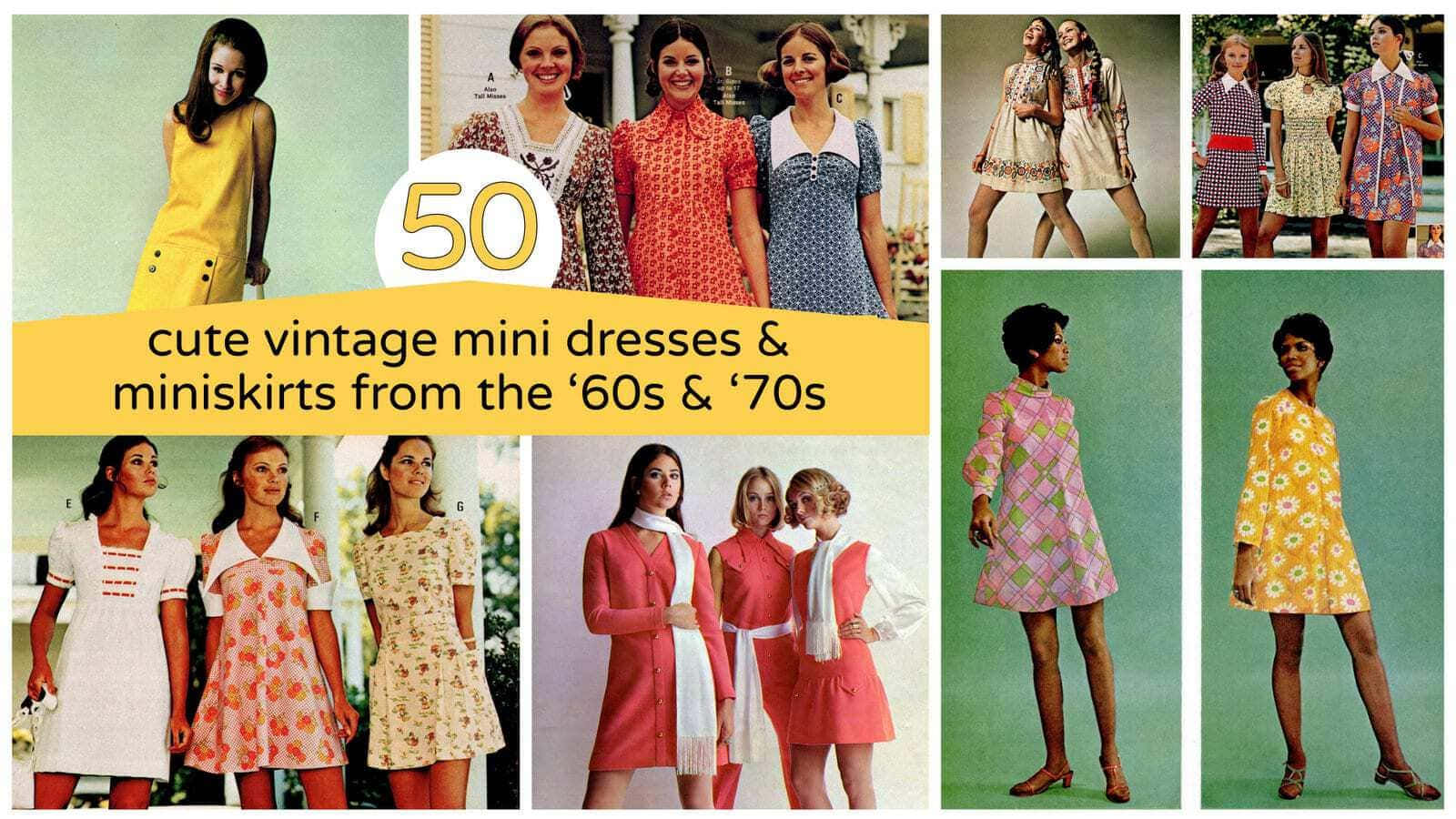 Vintage Chic 70s Women Fashion Wallpaper