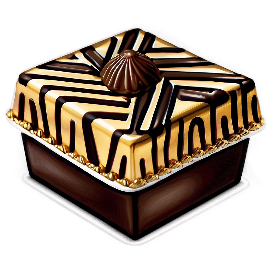 Vintage Chocolate Box Design Png 06212024 PNG