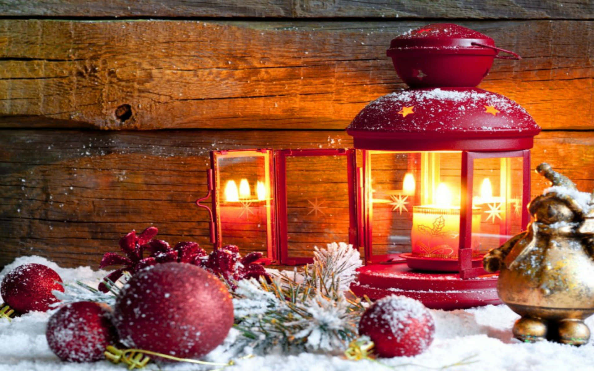 Spridjulglädje Med Traditionella Vintage-dekorationer Denna Jul.
