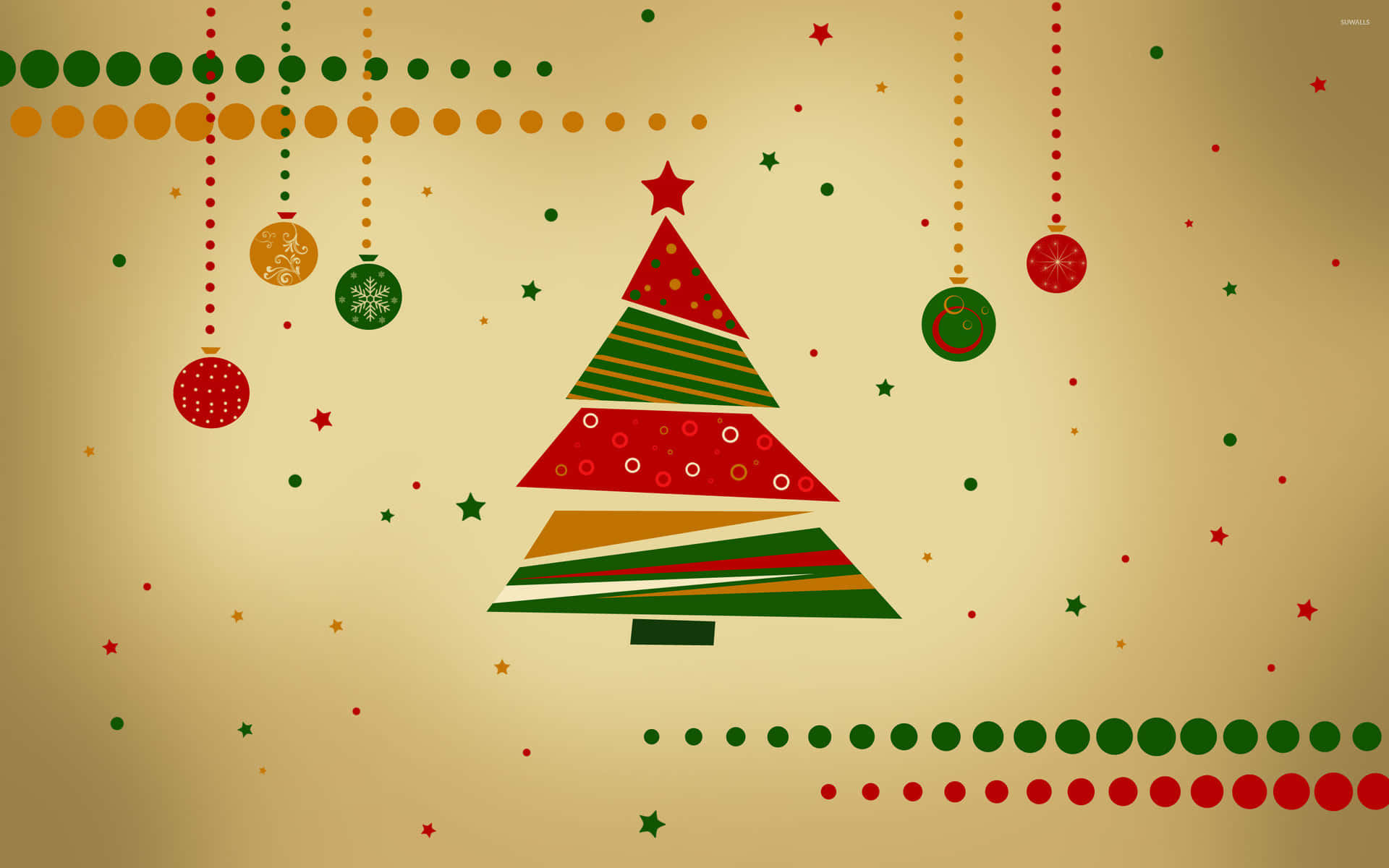 Jule træ tapet HD Wallpaper