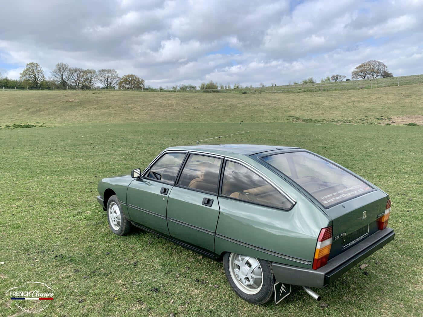 Vintage Citroen G Sin Veld Achtergrond