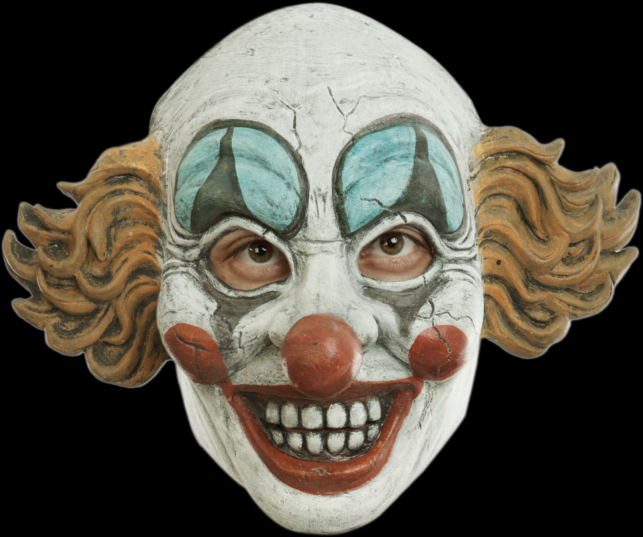 Vintage Clown Mask Portrait PNG