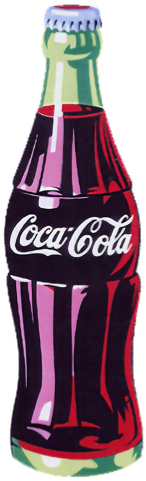 Vintage Coca Cola Bottle Illustration PNG