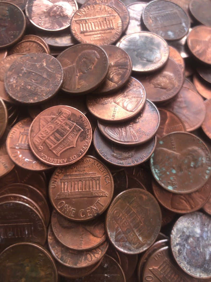 Vintage Coin Cents Wallpaper