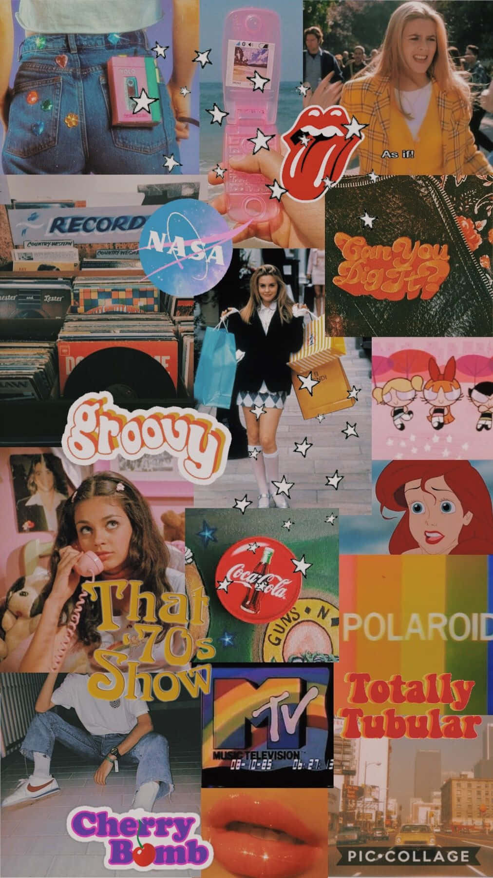 90s collage wallpaper
