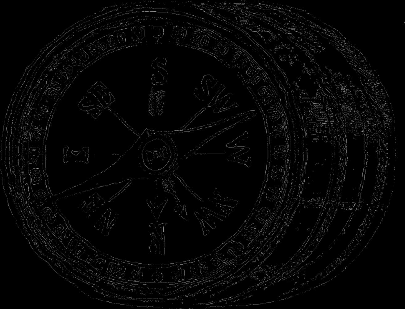 Download Vintage Compass Engraving | Wallpapers.com