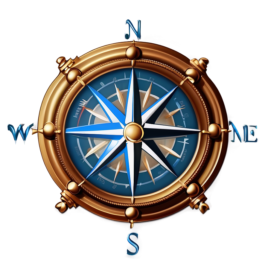 Download Vintage Compass Rose Design Png 05252024 | Wallpapers.com