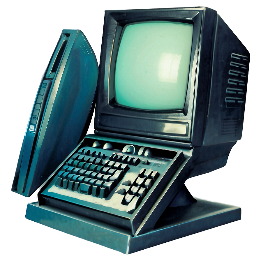 Vintage Computer Monitor Png Rgh PNG