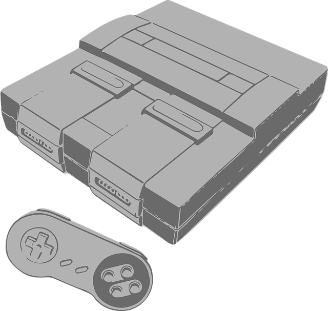 Vintage Consoleand Controller Sketch PNG