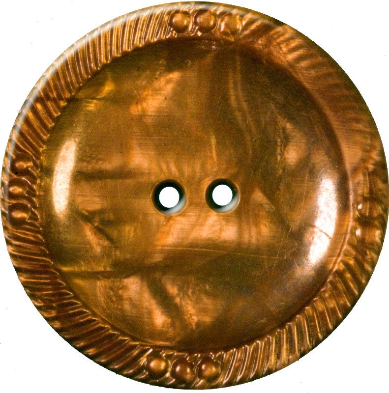 Vintage Copper Button PNG