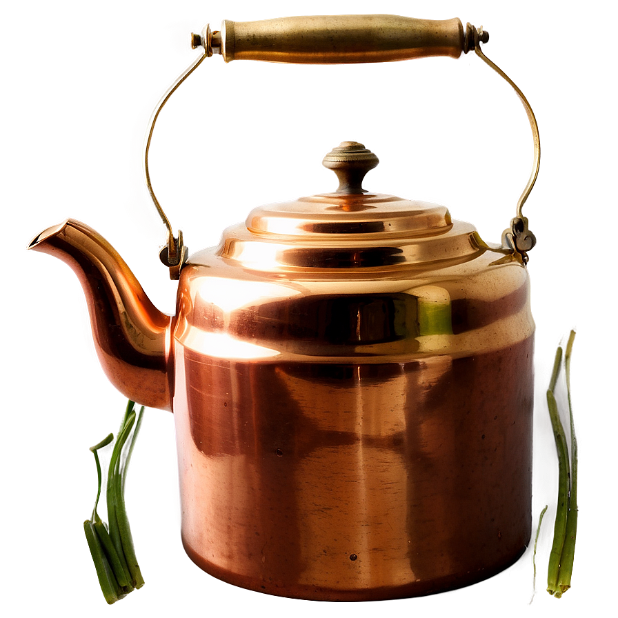 Download Vintage Copper Kettle Png Tbq | Wallpapers.com